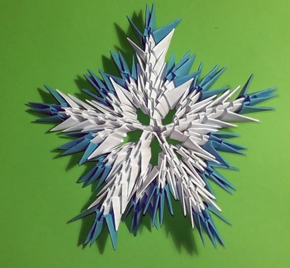 3d paper snowflake instructions printable