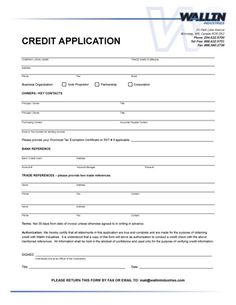 consumer credit application form
