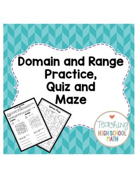 domain and range practice problems pdf