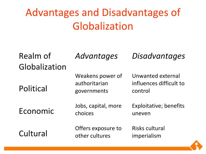 advantages and disadvantages of globalization pdf