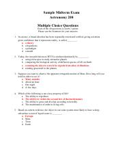 astronomy questions and answers pdf