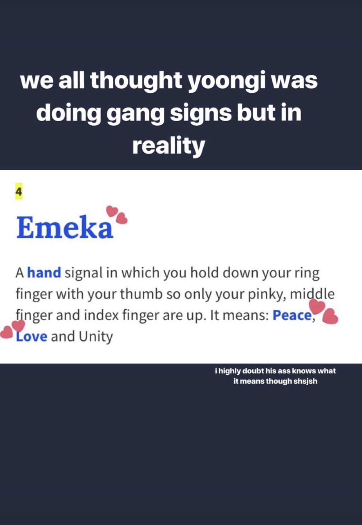 backwards peace sign urban dictionary