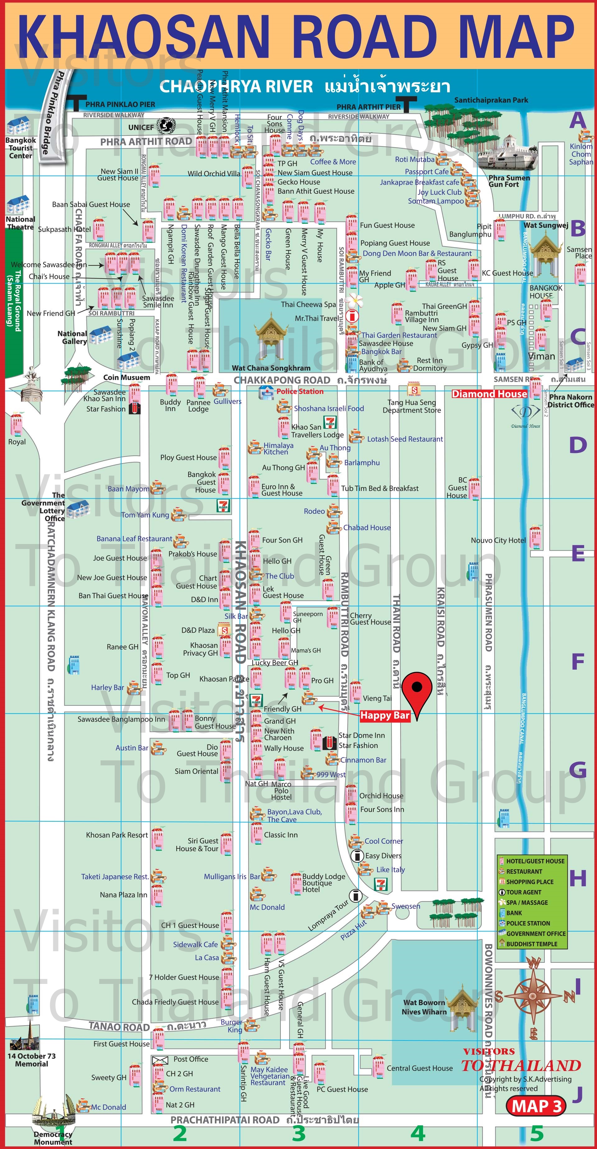 bangkok tourist attractions map pdf