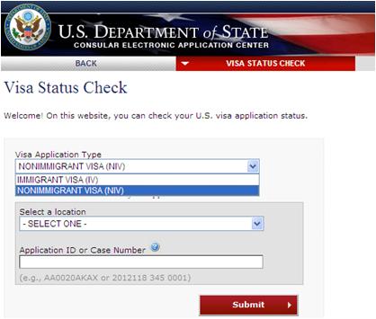check your application online
