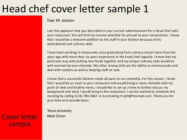 chef job advertisement sample