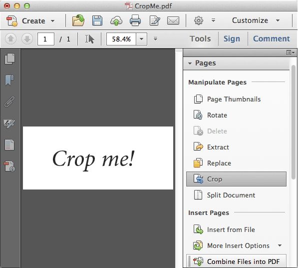 crop pdf file