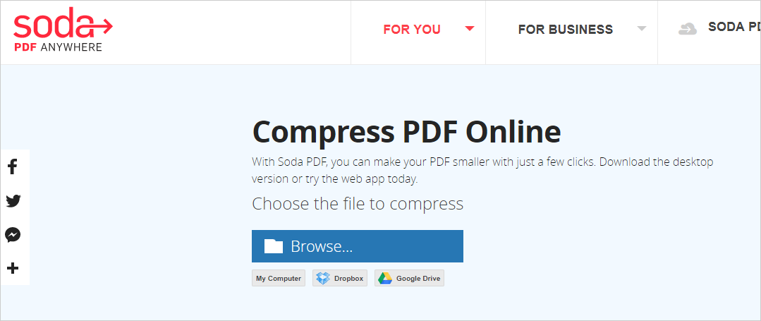 decrease size of a pdf file