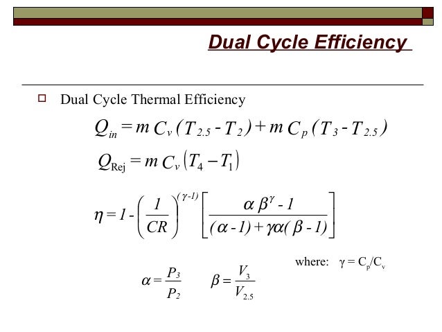 diesel cycle efficiency derivation pdf